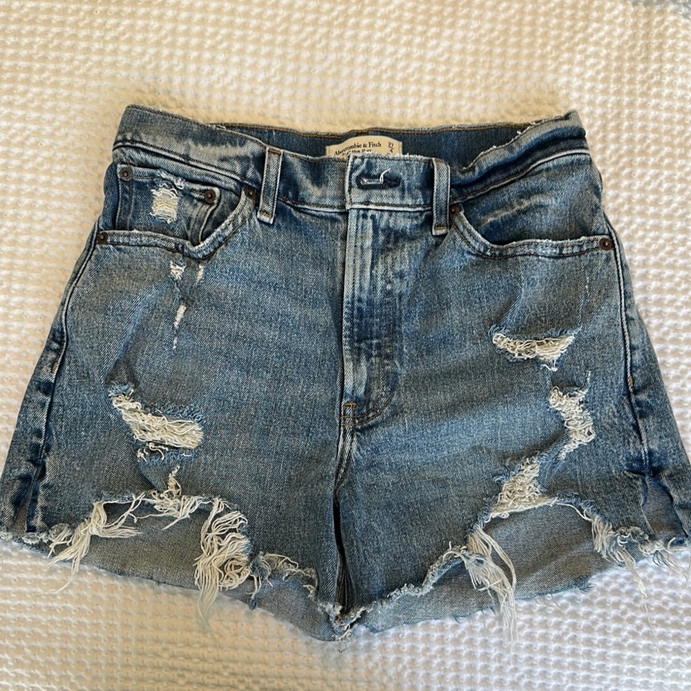 Distressed Denim Women Shorts